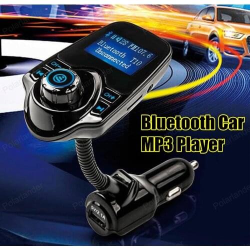 Bluetooth Car Kit MP3 PlayerAudio Wireless FM Transmitter USB Support SD Tf Card LCD Display Car Charger