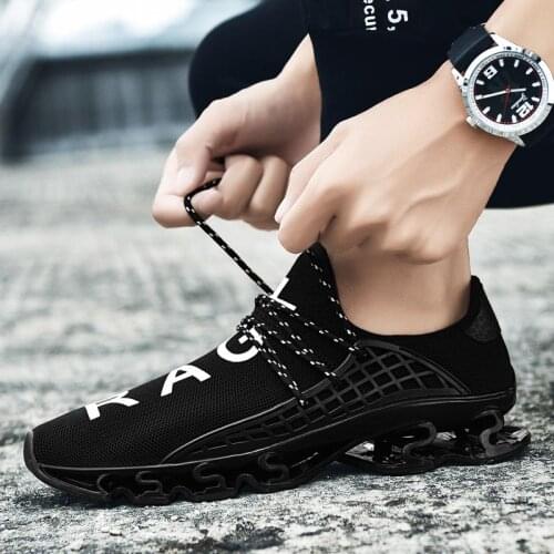 Big size outdoor hard-wearing Running shoes for men sneakers brand Mens sport shoes women Sports shoes man black baskets B-603