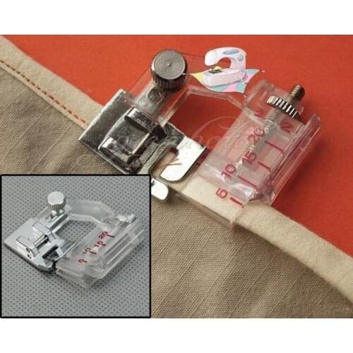 Home Snap-on Adjustable Bias Binder Presser Foot Feet for Sewing Machines adjust edge presser foot