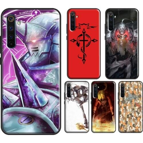 Fullmetal Alchemist Edward For Realme X7 Pro 6 7 X2 XT C3 X50 OPPO Reno 4 Pro Case For OnePlus Nord 8 Pro 7T Cover