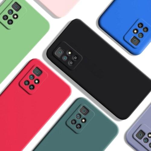 For Xiaomi Redmi 10 Case For Redmi 10 9T 9A 9C 9 K40 Cover New Original Liquid Silicone Shockproof Coque For Redmi 10 9T Fundas