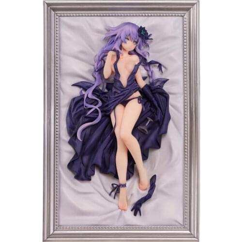 28cm PVC Action Figures Collectible Model Toys for Gift NEW Anime PULCHRA Hyperdimension Neptunia Purple Heart Neptune 1/8 Scale