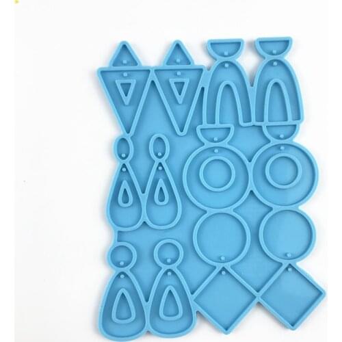 Earrings Resin Mold Ear Studs Dangle Casting Silicone Mould for DIY Crafts Jewelry Pendants Making Tools