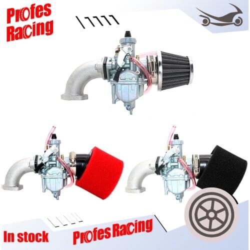 Horizontal enginePZ26 26mm 125cc Dirt bike PitBikeVM22 Carburetor Suit 38mm Air filter 56-2 intake manifold for Mikuni 125 140cc