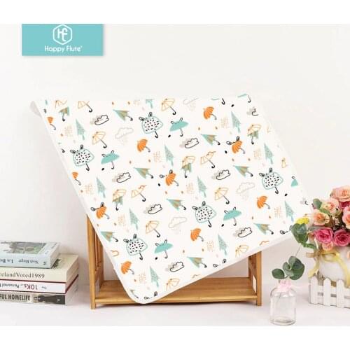 Happyflute Baby Nappy Diaper Changing Pads Washable Travel Nappy Mat Waterproof and Breathable Newborn Baby Floor Mat Play Mat