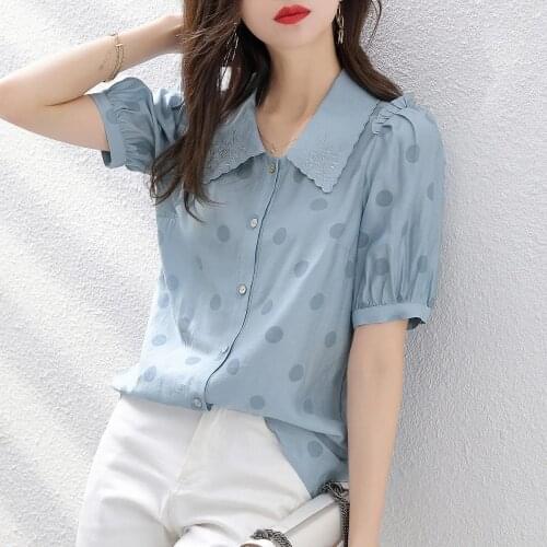 LANJING Short Sleeve Shirts For Women