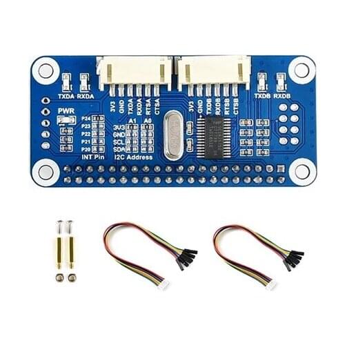 UART Serial Port Module HAT GPIO I/O Expansion Board Starter Kit for Raspberry Pi 3 4 Zero W H