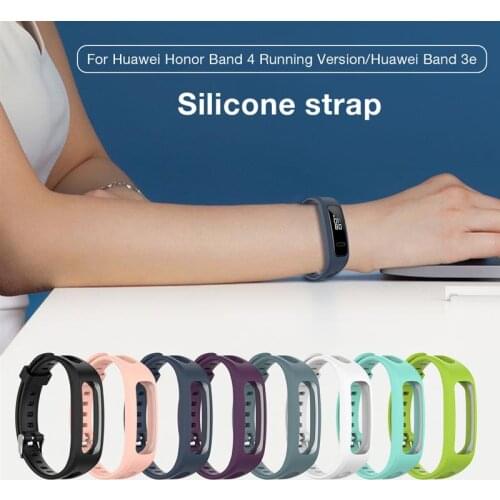 Smart Strap Sports Silicone Wrist Strap bands for Huawei Honor Band 4 Running Version/ Huawei Band 3e/ Band 4e Replacement Band