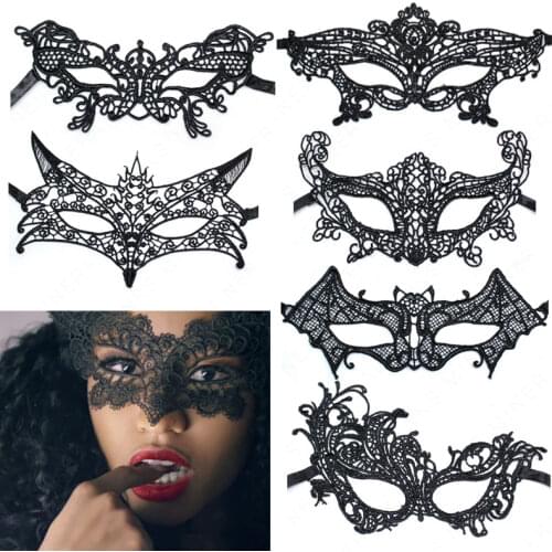 Sexy Lace Mask Women Eye Halloween Party Masks Cosplay Masque Venetian Costumes Carnival Half Face Mask Wholesale