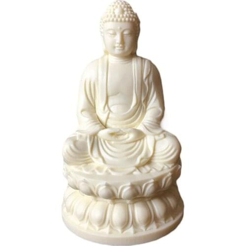 Shakyamuni sculpture statue, modern art Buddha crafts, family living room, car feng shui decoration, high-quality statue