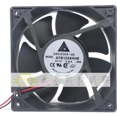 Original AFB1224HHE 12cm 24V 0.45A 12038 electric welding machine double ball inverter server cooling fan