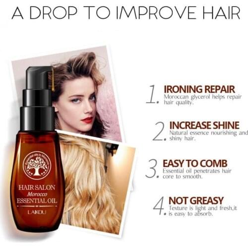 Hair Care Morocco Pure Argan Oil Hair Essential Oil High Quality Scalp Treatments For Dry Hair Type Oil Hair Essential TSLM2