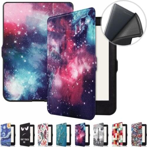 Smart Painted Cute Cover For Kobo Nia Ereader 2020 Case Leather Soft Back Full Housing Ebook Case For Kobo Nia 6.0" Coque Funda