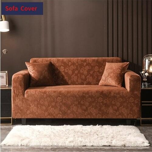 Sofa Cover Crystal Velvet Fabric Elastic Stretch Sofa Covers for Living Room Couch Cover Slipcovers Sofa Armchair Sofa Towel 1PC
