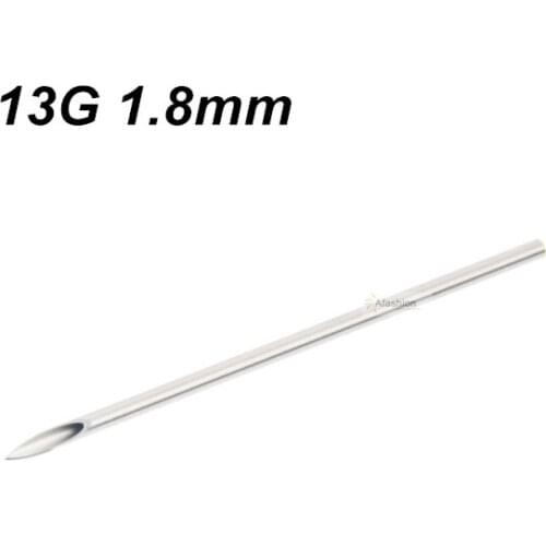 10pcs Sterile 13g Piercing Needle for Body Ear Navel Nipple 3d tattooing accessories individual package