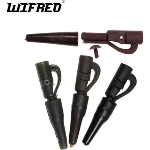 [100 Sets] Carp Fishing Rig Making Terminal Accessories Safety Lead Clips with Pin and Rubber Cone Tail Retail & Wholesale