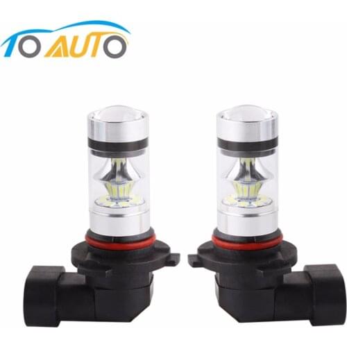 2xLED Car 9005 HB3 White 12V 100W 20 SMD 3030 chip Auto led bulb lamp fog light daytime running lights cars DRL