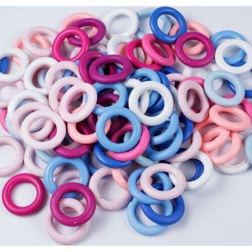 20mm 35mm 20-100Pcs Fine Quality Natural Wood Teething Beads Wooden Ring Children Kids Wooden Jewelry Making DIY Acccesories