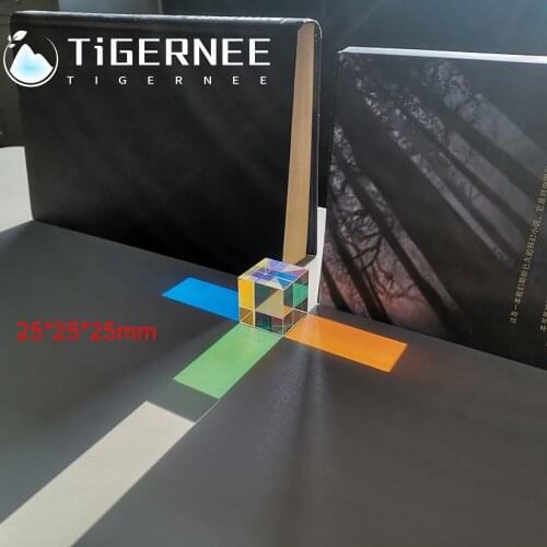 25*25*25mm Optical Physics Experiment Equipment Light Cube Prism Angle Tolerance 3