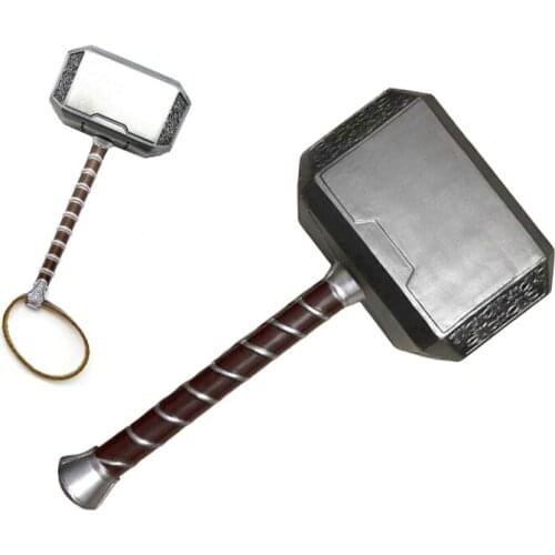 44cm/20cm 's Hammer Cosplay PU/metal Thunder Hammer Figure Weapons Model Kids Gift Movie Role Playing Toy
