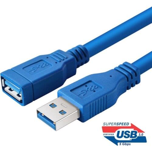 5FT 1.5M USB 3.0 SuperSpeed Male A to Female A Extension Cable Cord M/F USB3.0 10Pieces/lot