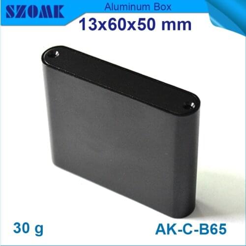 4pcs/lot new electronics aluminum enclosures 13x60x50 mm black small aluminum extrusion for electronic protect