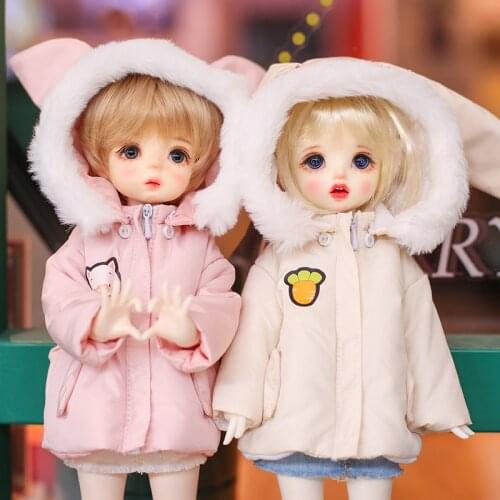 BJD 1/6 baby clothes small animal padded Yosd baby coat doll clothes