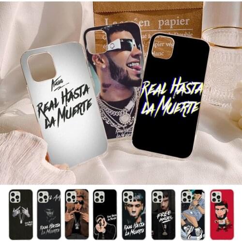 Rapper Anuel AA Real Hasta La Muerte Phone Case for iPhone 8 7 6S Plus X 5S SE 2020 XR 11 12 mini pro XS MAX
