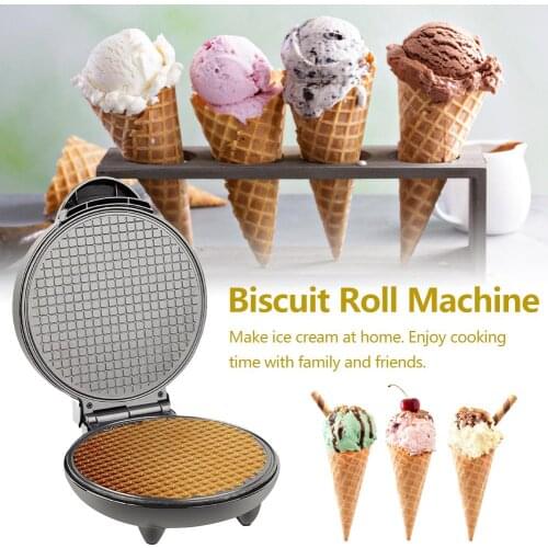 Electric Waffle Maker Machine Non-stick Plates Dessert Baking Pan Kitchen Tools Dessert Baking Tray Ice Cream Roll Machine