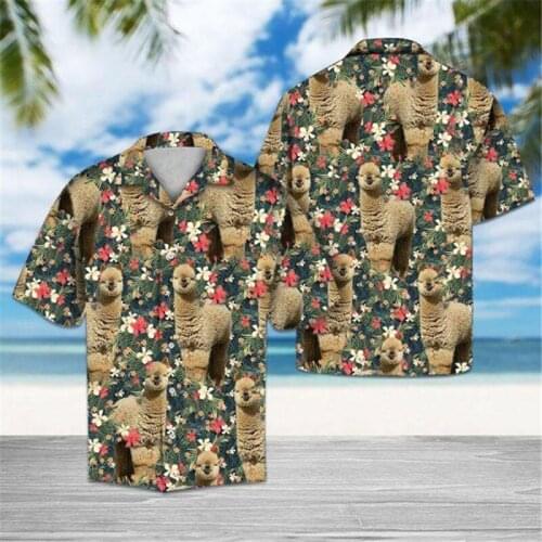 2021 Summer Quality Harajuku Beach New Arrival Men Short-Sleeve Casual Anime Shirt Blouse Loose Surfing Hawaiian-shirt