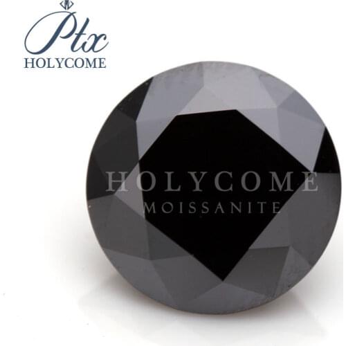 3.8mm Black Round Cut Moissanite for Jewelry Making,, Factory Supply Wholesale, Newest FROM 2021