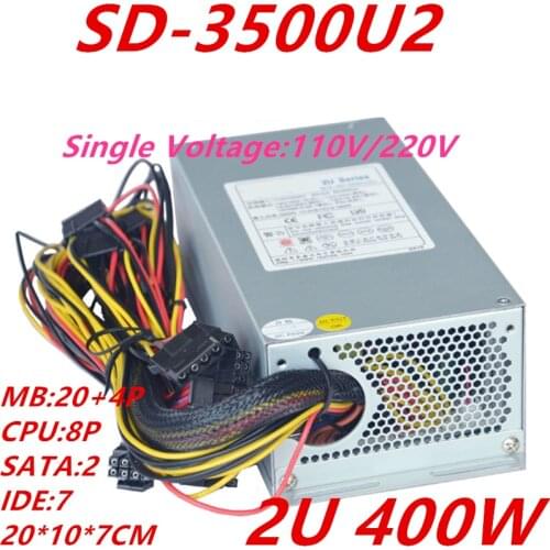 New PSU For R-Senda 2U Rated 400W Peak 500W Power Supply SD-3500U2