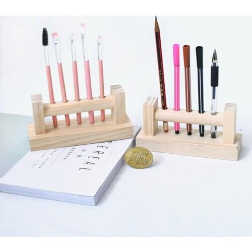 Cosmetics Organizer Nail Polish Makeup Tools Pen Holder Rack 3 Lattices Jewelry Brush Case Office Desk Rack Make Up Tools Kits