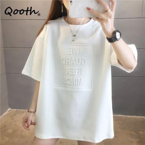 Qooth Women's Plain T-shirts