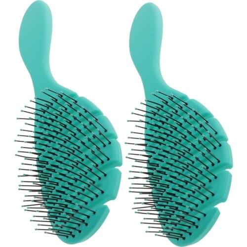 2X Anti-static Detangling Hairbrush Comb Fo Straight Dry Wet Oily Thick Hair