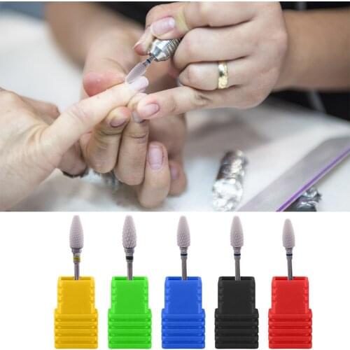 Rotary Nail Art Drill Bit Manicure Machine Ceramic Polishing Grinding Head Manicure Milling Cutter Nail Art Drill Bit Tool