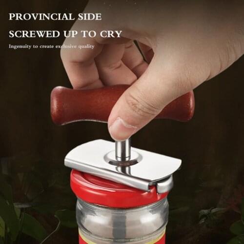 Manual Stainless Steel Easy Can Jar Opener Adjustable Cap Lid Openers Tool Kitchen Gadgets Portable Can Jar Opener Dropshipping