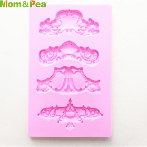 Mom&Pea MPA2083 Deco Shaped Press Silicone Mold Cake Decoration Fondant Cake 3D Mold Food Grade