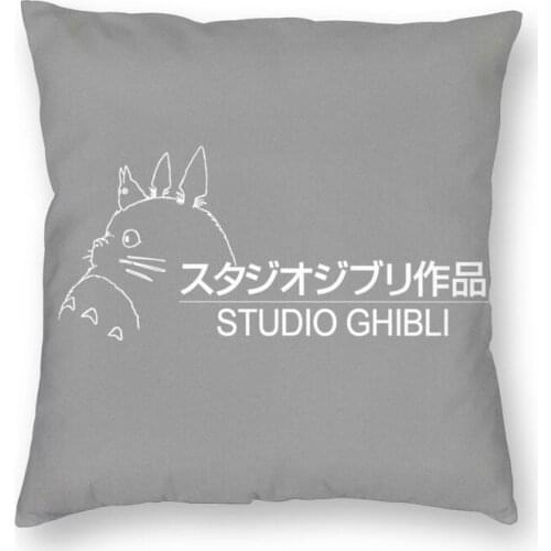 Studio Ghibli My Neighbor Totoro Cushion Cover Decoration Printing Miyazaki Hayao Anime Manga Throw Pillow Case Double Side