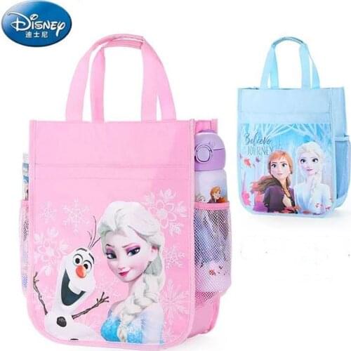 Disney Frozen art handbag for girls pendant primary school student tuition package remedial class book handbag portable handbag