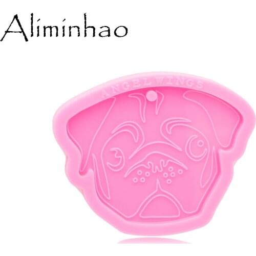DY0812 Super Glossy Resin Dog Mold, Mould Craft Keychain, Silicone Mold For Epoxy Resin Jewellery Making
