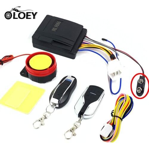 Universal Motorcycle Alarm System Scooter Anti-theft Security Alarm Speaker Moto Remote Control Engine Start Anti-line Cut