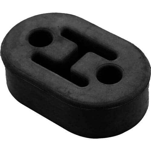 Universal 2 Hole Car Rubber Exhaust Tail Pipe Mount Bracket Hanger Shock Absorbent