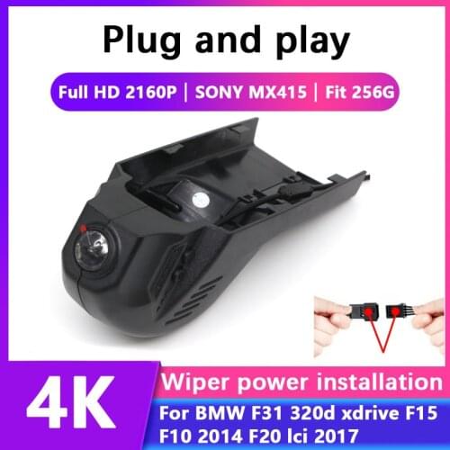 New! Easy Installation Car DVR Wifi Dash Cam For BMW F31 320d xdrive F15 F10 2014 F20 lci 2017 Video Recorder Camera Full HD 4K