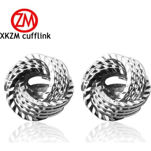 XKZM Jewelry silvery twist Modeling Cufflinks for Mens High Quality Brand Enamel Animal Cufflink mosaic Crystal 2017 Newest