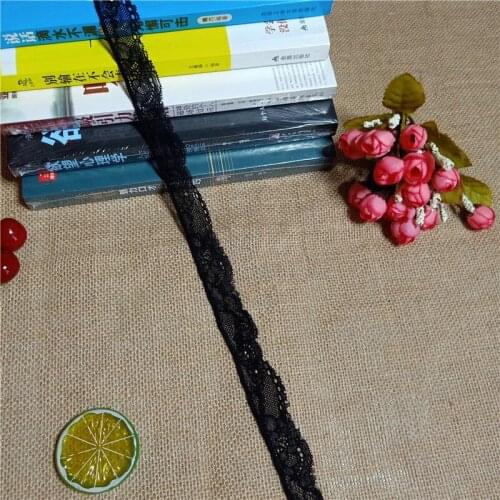 S1559-1 Width 2.5cm High Quality White Elastic Colorful Lace Ribbon Trims Lace Trim For DIY crafts material gift packing lace