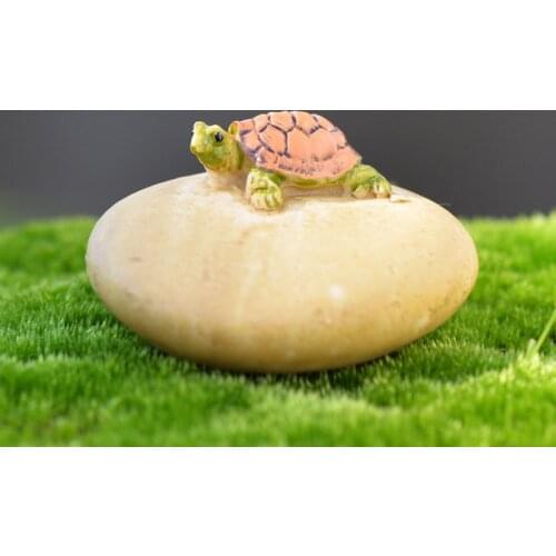 1 PCS Simulation resin turtle ornaments fish tank turtle tank ornaments moss micro landscape decorations accessories