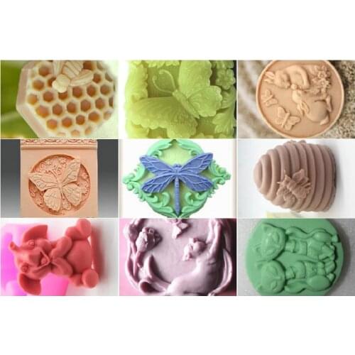 1 pcs silicone soap mould Cake decoration mold cartoon animal series baking tool