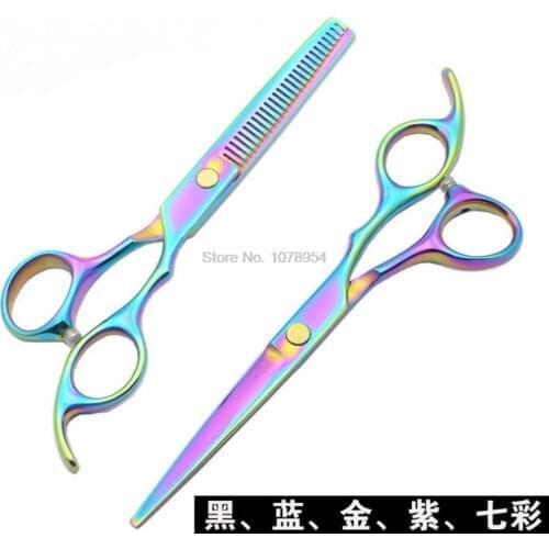 100pcs Professional Hair Cutting Scissor Hair Scissors Hairdressing Scissors Kit Hair Straight Thinning Scissors Barber Tools