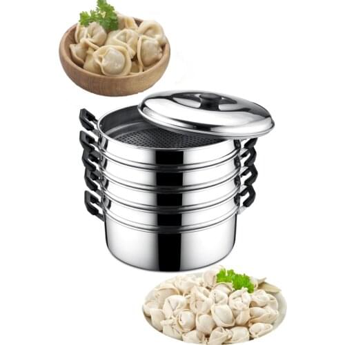 5 Layer Russian Ravioli Easy Cooking Pot Uzbek Ravioli Making Pot Covered Easy to Clean Fireproof Cookware Vegetable Cooking